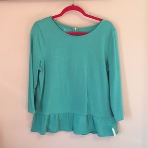 Talbots Peplum Top